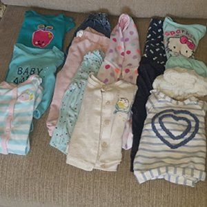 Girls Clothing 12 PC Fall Bundle 6/9 MOS